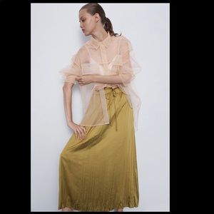 Zara satin skirt